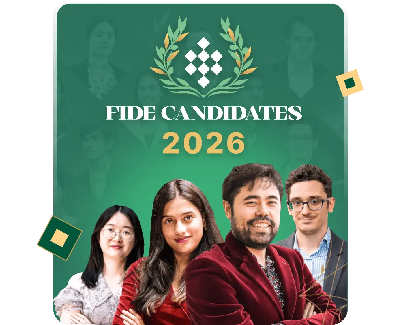 fide candidates 2026 participants: tan, divya, hikaru, fabiano